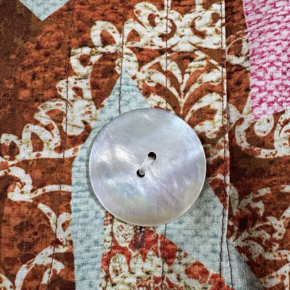Ali Miles Womens 3X Multicolor Jacket Top Button Front Buttoned Back - Picture 4 of 10